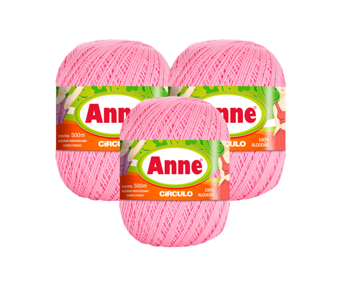 ANNE 500 CIRCULO – KIT COM 3 NOVELOS ANNE 500 CIRCULO - KIT COM 3 NOVELOS
