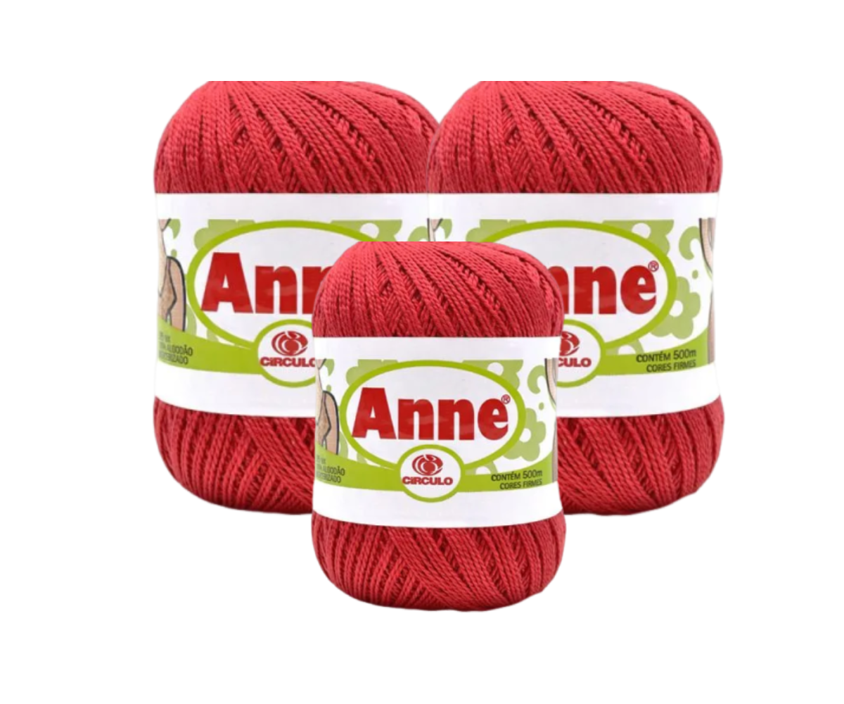 ANNE 500 CIRCULO – KIT COM 3 NOVELOS ANNE 500 CIRCULO - KIT COM 3 NOVELOS