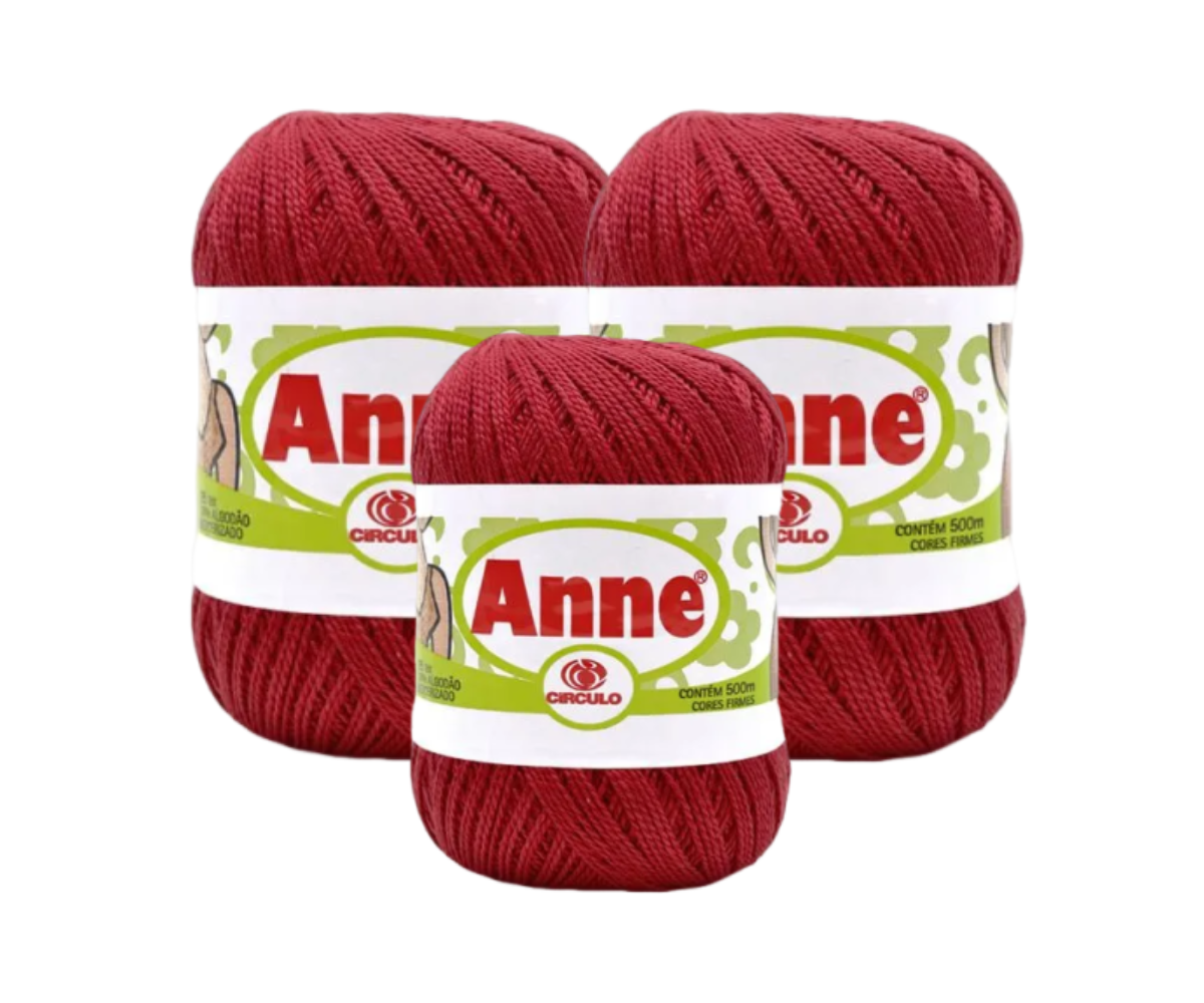 ANNE 500 CIRCULO – KIT COM 3 NOVELOS ANNE 500 CIRCULO - KIT COM 3 NOVELOS