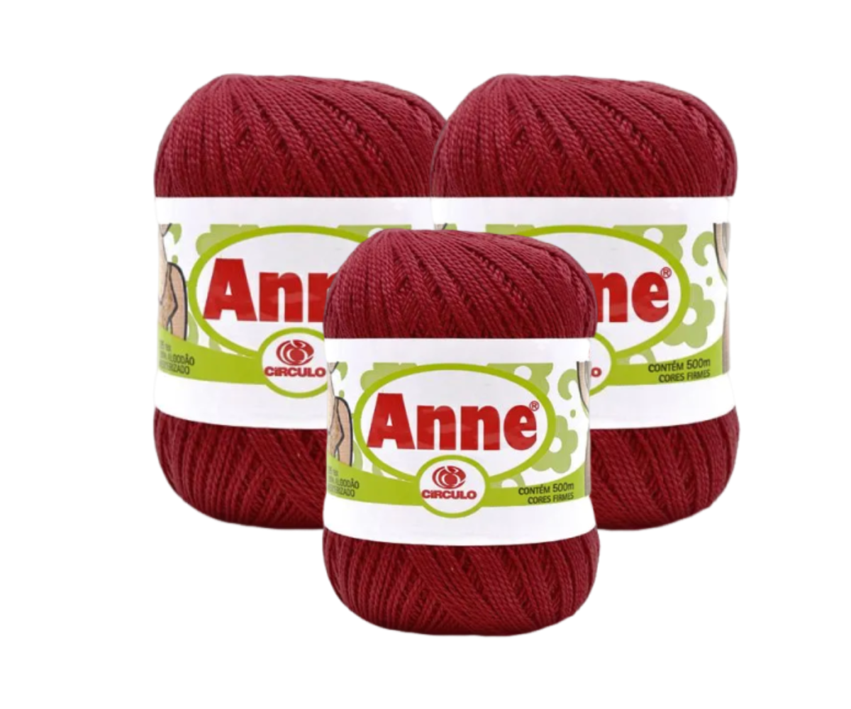 ANNE 500 CIRCULO – KIT COM 3 NOVELOS ANNE 500 CIRCULO - KIT COM 3 NOVELOS