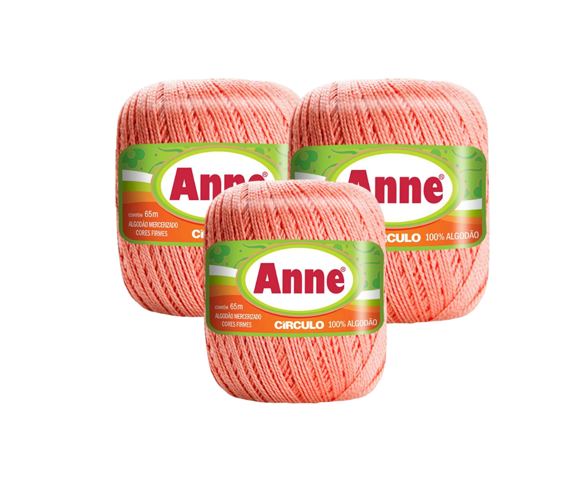 ANNE 500 CIRCULO – KIT COM 3 NOVELOS ANNE 500 CIRCULO - KIT COM 3 NOVELOS