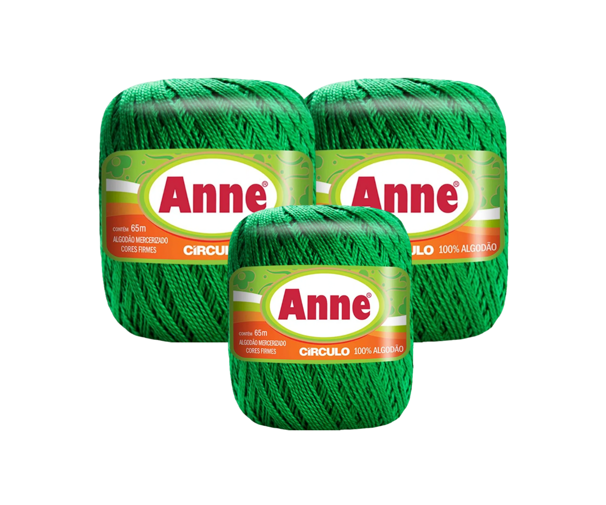 ANNE 500 CIRCULO – KIT COM 3 NOVELOS ANNE 500 CIRCULO - KIT COM 3 NOVELOS