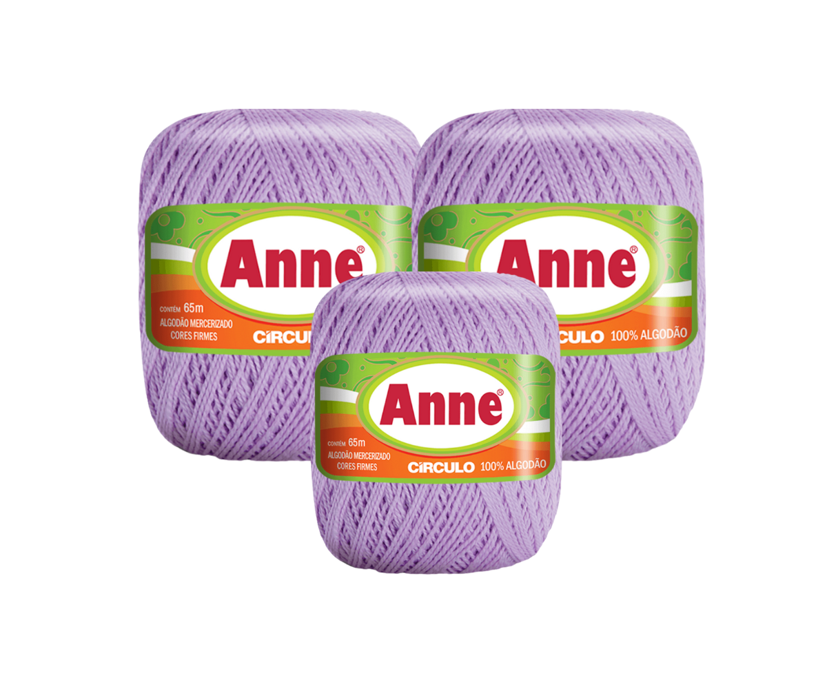 ANNE 500 CIRCULO – KIT COM 3 NOVELOS ANNE 500 CIRCULO - KIT COM 3 NOVELOS