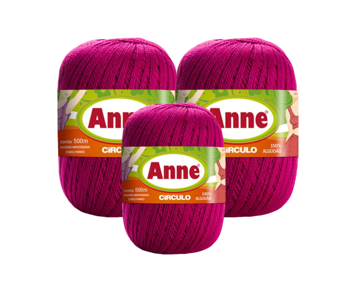 ANNE 500 CIRCULO – KIT COM 3 NOVELOS ANNE 500 CIRCULO - KIT COM 3 NOVELOS
