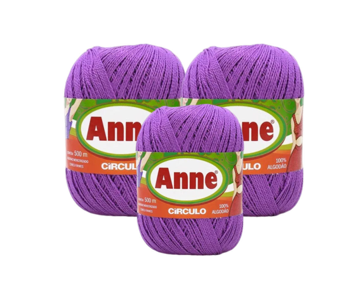 ANNE 500 CIRCULO – KIT COM 3 NOVELOS ANNE 500 CIRCULO - KIT COM 3 NOVELOS