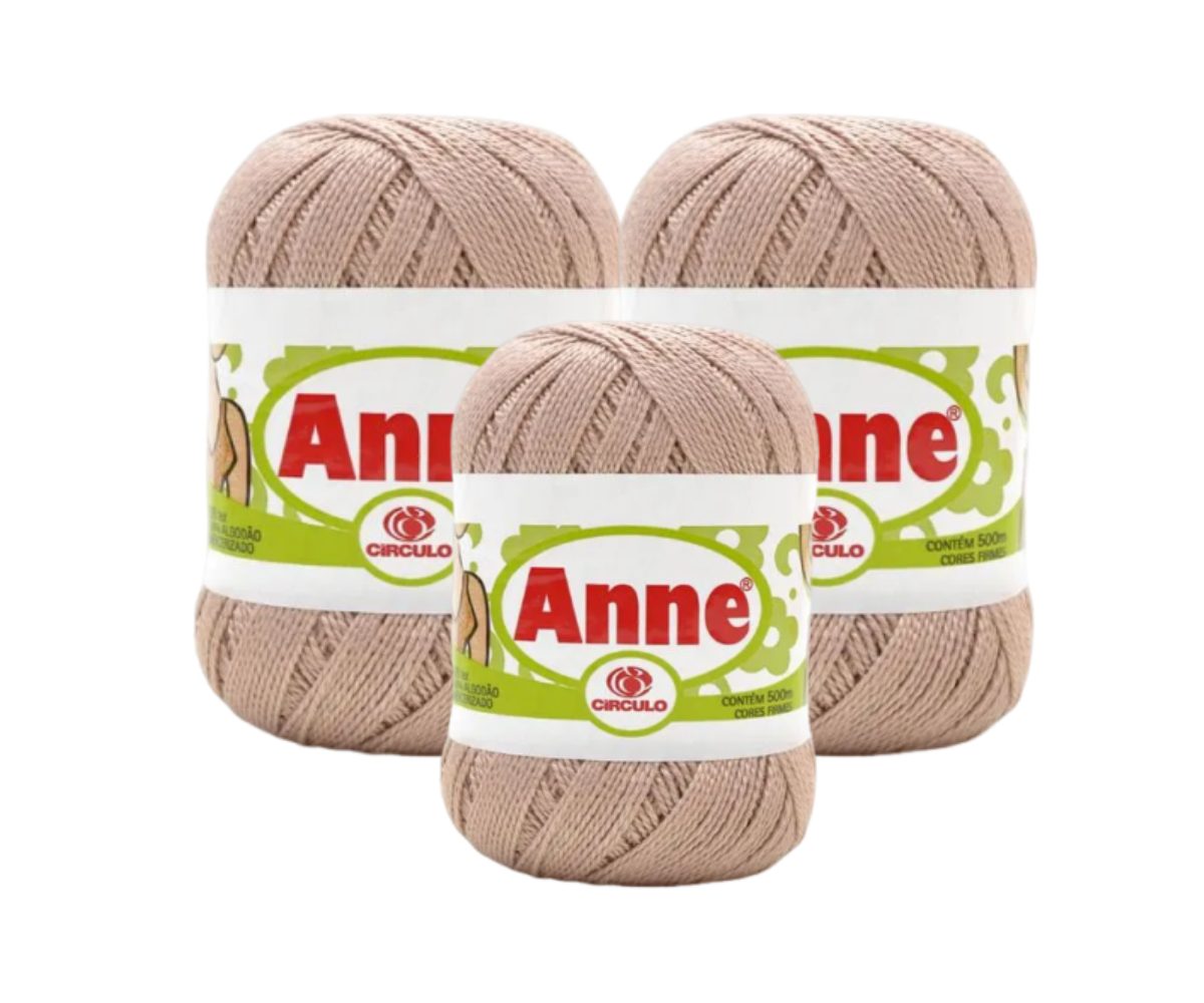 ANNE 500 CIRCULO – KIT COM 3 NOVELOS ANNE 500 CIRCULO - KIT COM 3 NOVELOS