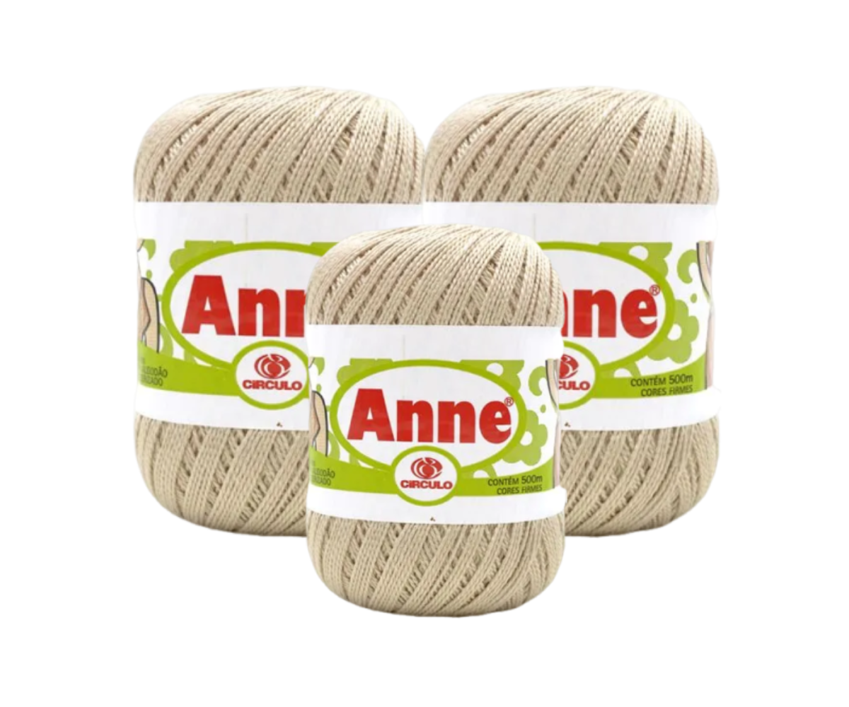 ANNE 500 CIRCULO – KIT COM 3 NOVELOS ANNE 500 CIRCULO - KIT COM 3 NOVELOS