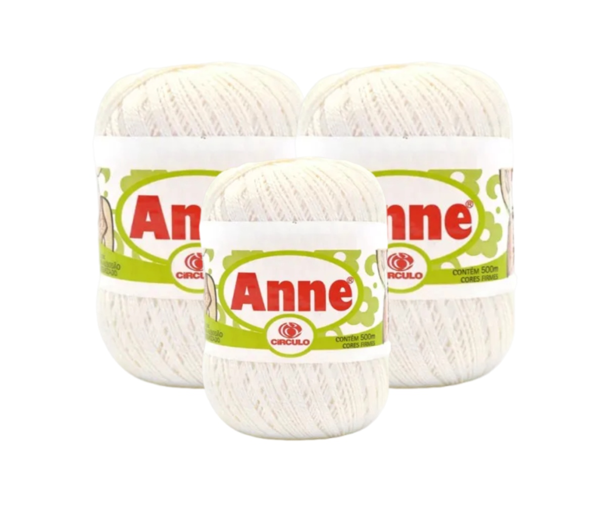 ANNE 500 CIRCULO – KIT COM 3 NOVELOS ANNE 500 CIRCULO - KIT COM 3 NOVELOS