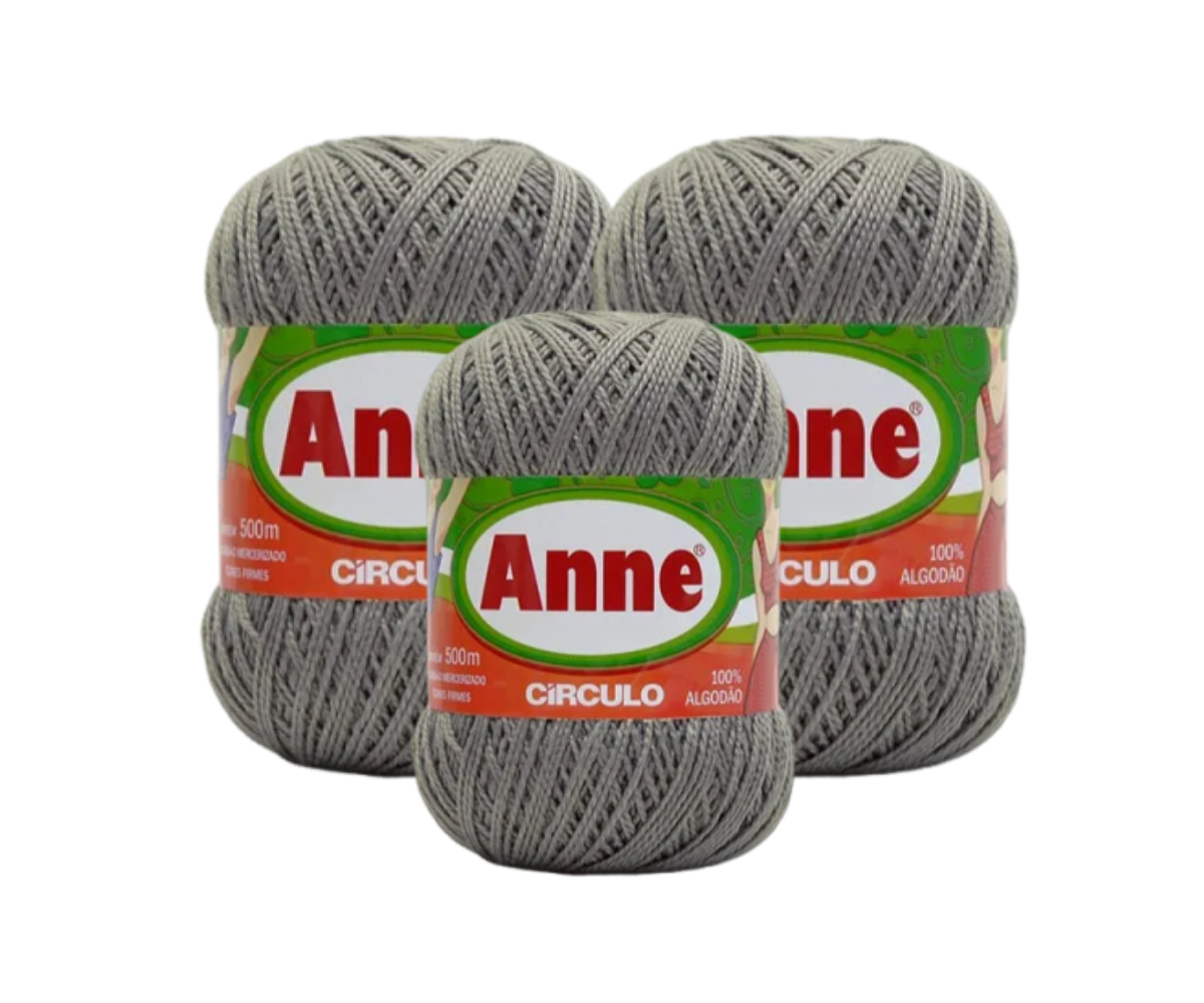 ANNE 500 CIRCULO – KIT COM 3 NOVELOS ANNE 500 CIRCULO - KIT COM 3 NOVELOS