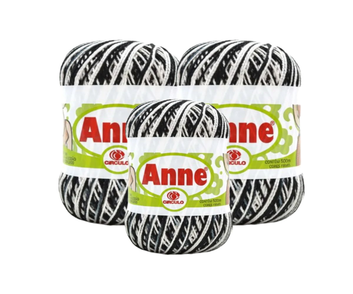 ANNE 500 CIRCULO – KIT COM 3 NOVELOS ANNE 500 CIRCULO - KIT COM 3 NOVELOS