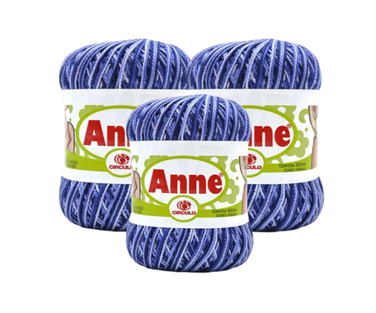 ANNE 500 CIRCULO – KIT COM 3 NOVELOS ANNE 500 CIRCULO - KIT COM 3 NOVELOS