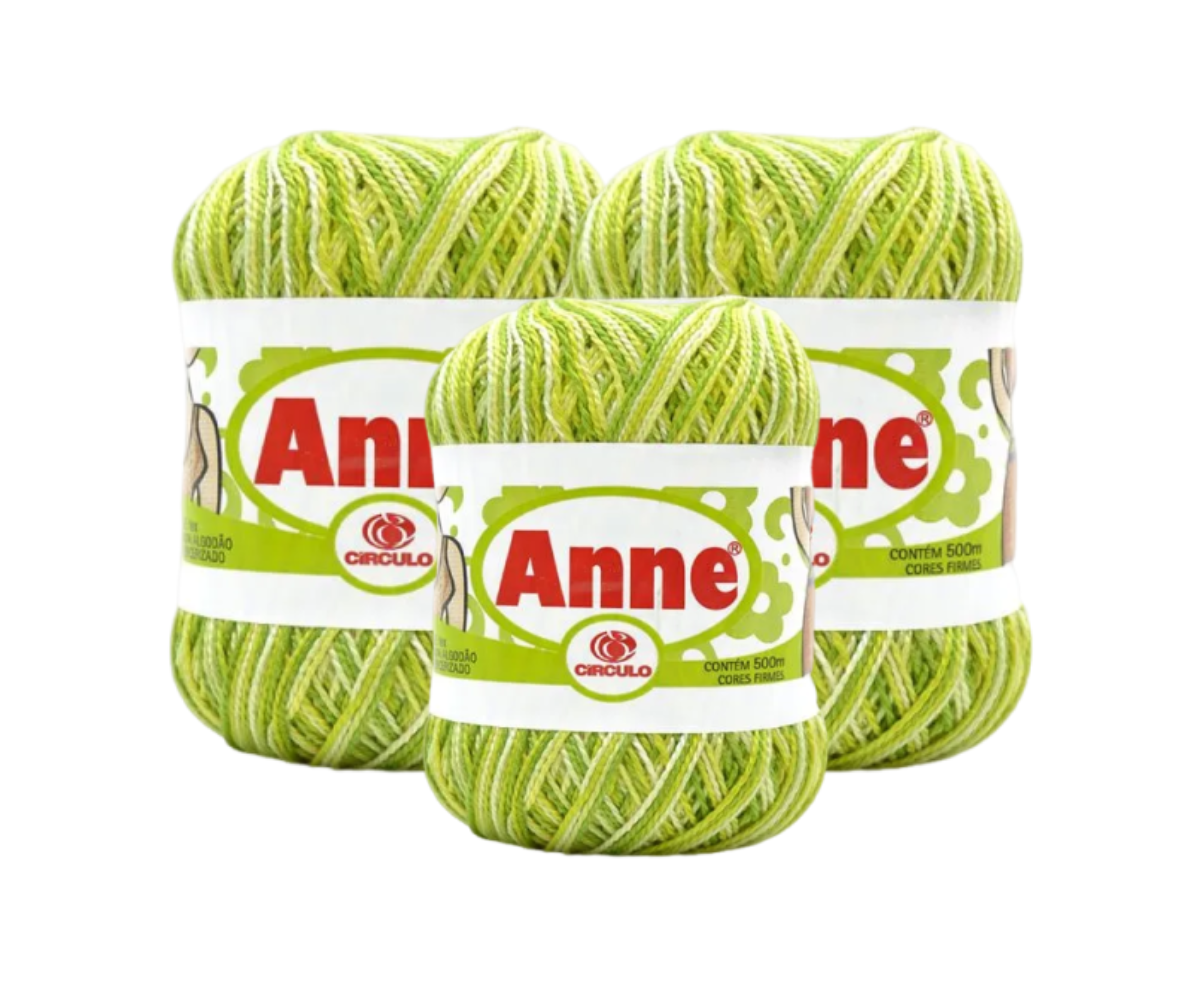 ANNE 500 CIRCULO – KIT COM 3 NOVELOS ANNE 500 CIRCULO - KIT COM 3 NOVELOS