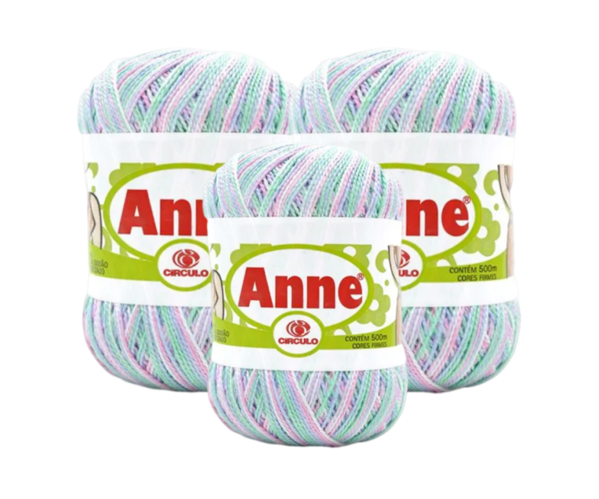 ANNE 500 CIRCULO – KIT COM 3 NOVELOS ANNE 500 CIRCULO - KIT COM 3 NOVELOS