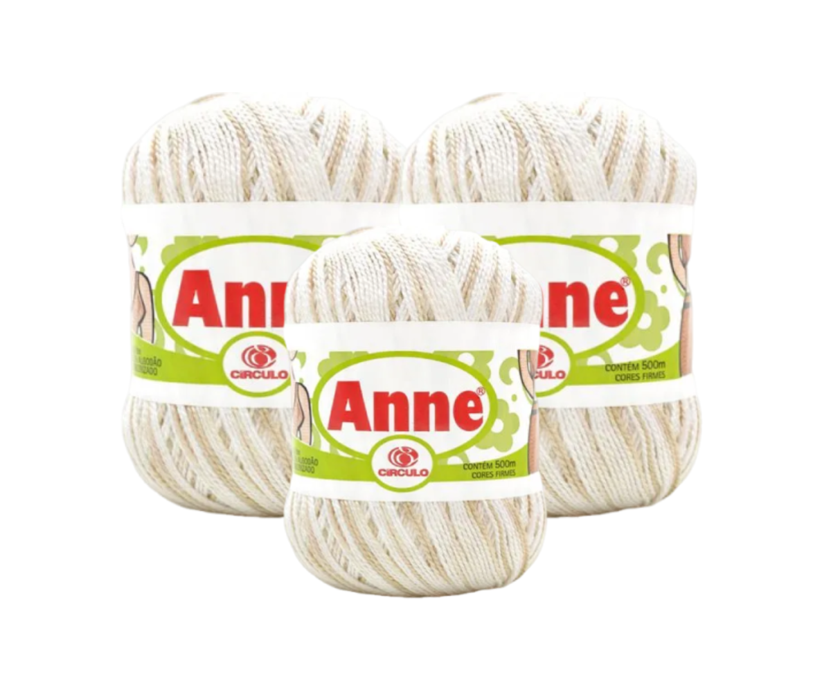 ANNE 500 CIRCULO – KIT COM 3 NOVELOS ANNE 500 CIRCULO - KIT COM 3 NOVELOS