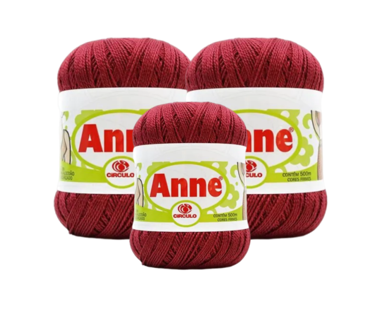 ANNE 500 CIRCULO - KIT COM 3 NOVELOS ANNE 500 CIRCULO - KIT COM 3 NOVELOS