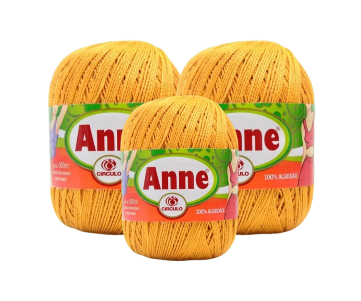 ANNE 500 CIRCULO - KIT COM 3 NOVELOS ANNE 500 CIRCULO - KIT COM 3 NOVELOS