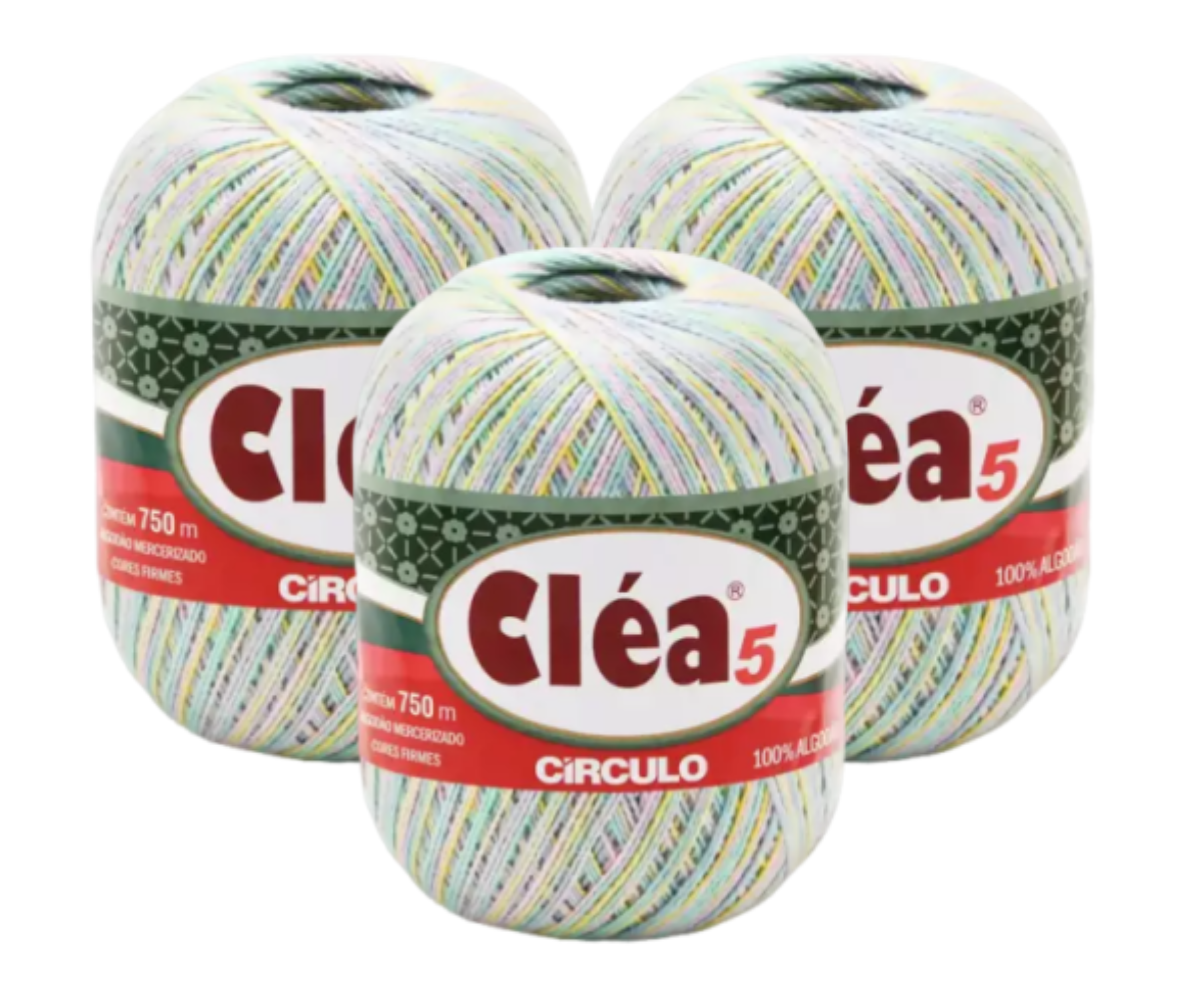 LINHA CLEA 5 MULTICOLOR CIRCULO 750M – KIT COM 3 NOVELOS LINHA CLEA 5 MULTICOLOR CIRCULO 750M - KIT COM 3 NOVELOS