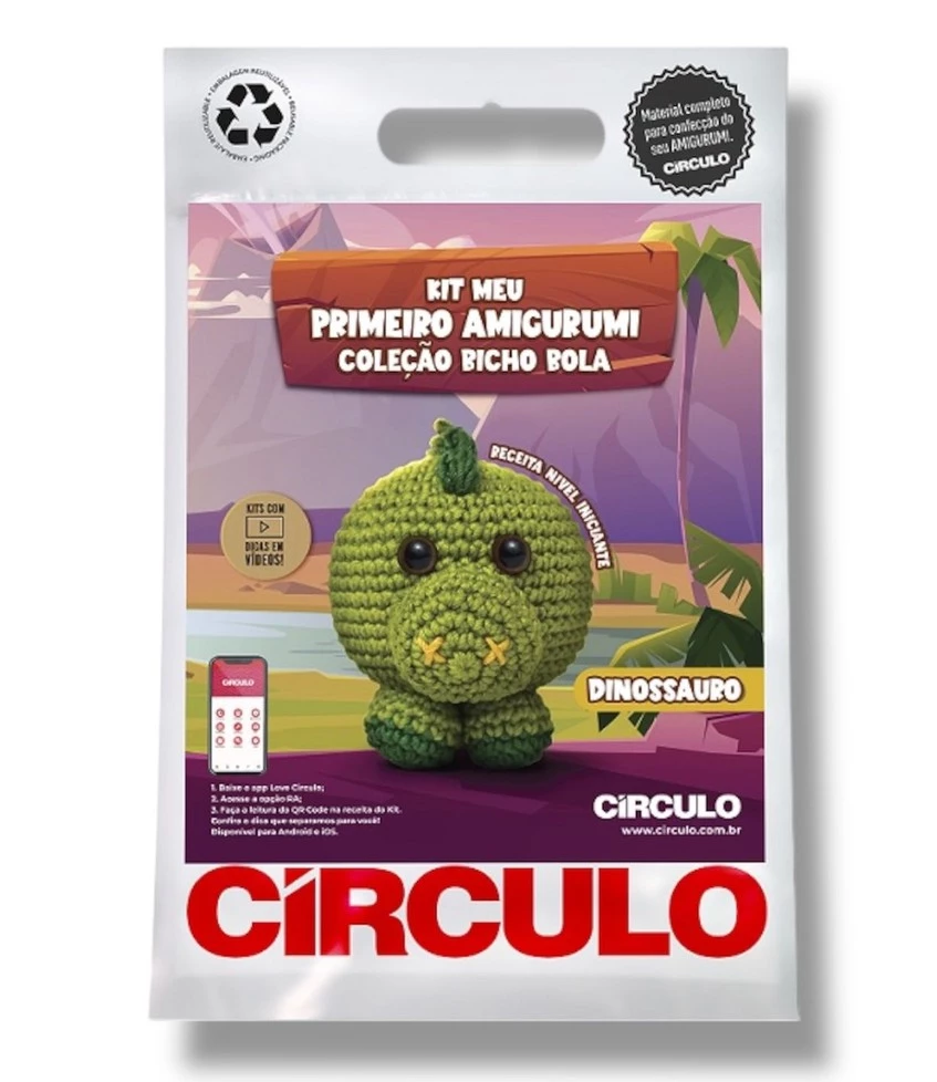 KIT AMIGURUMI BICHO BOLA CIRCULO KIT AMIGURUMI BICHO BOLA CIRCULO