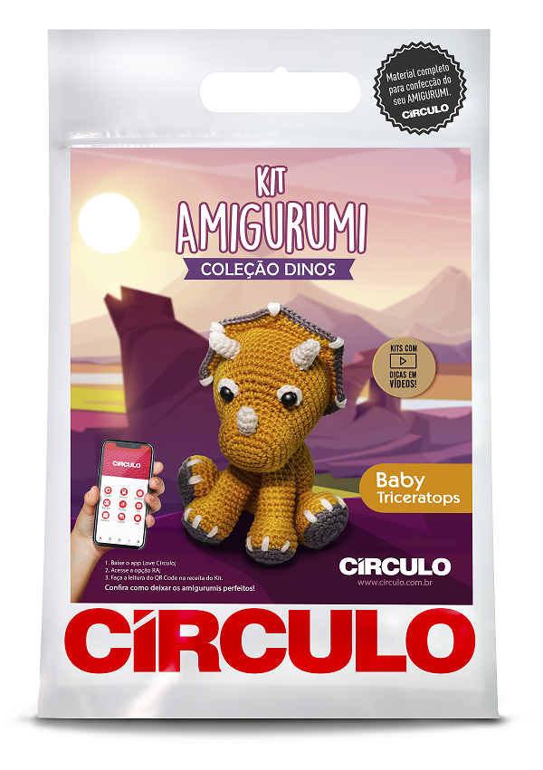 KIT AMIGURUMI DINOS CIRCULO KIT AMIGURUMI DINOS CIRCULO