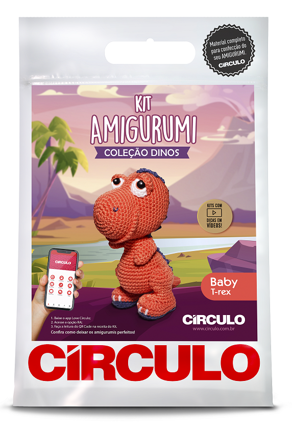 KIT AMIGURUMI DINOS CIRCULO KIT AMIGURUMI DINOS CIRCULO