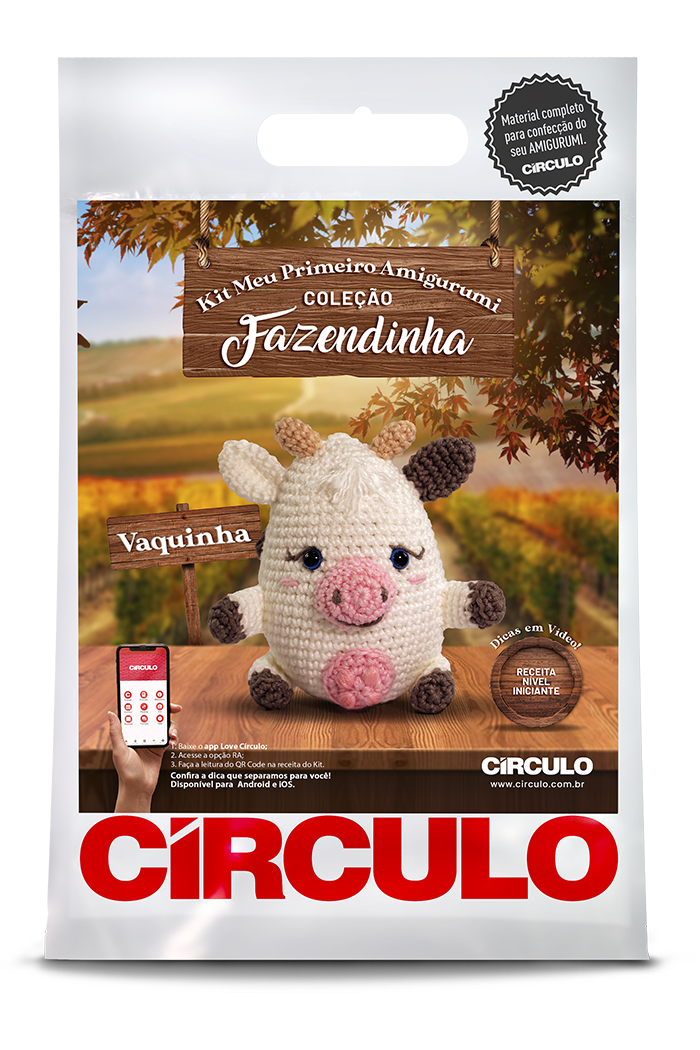 KIT AMIGURUMI FAZENDINHA CIRCULO KIT AMIGURUMI FAZENDINHA CIRCULO