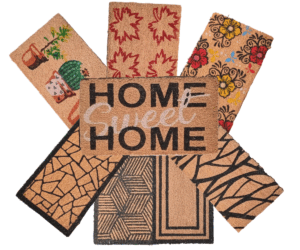 TAPETE FIBRA DE COCO 33CM X 60CM PLAST.CO