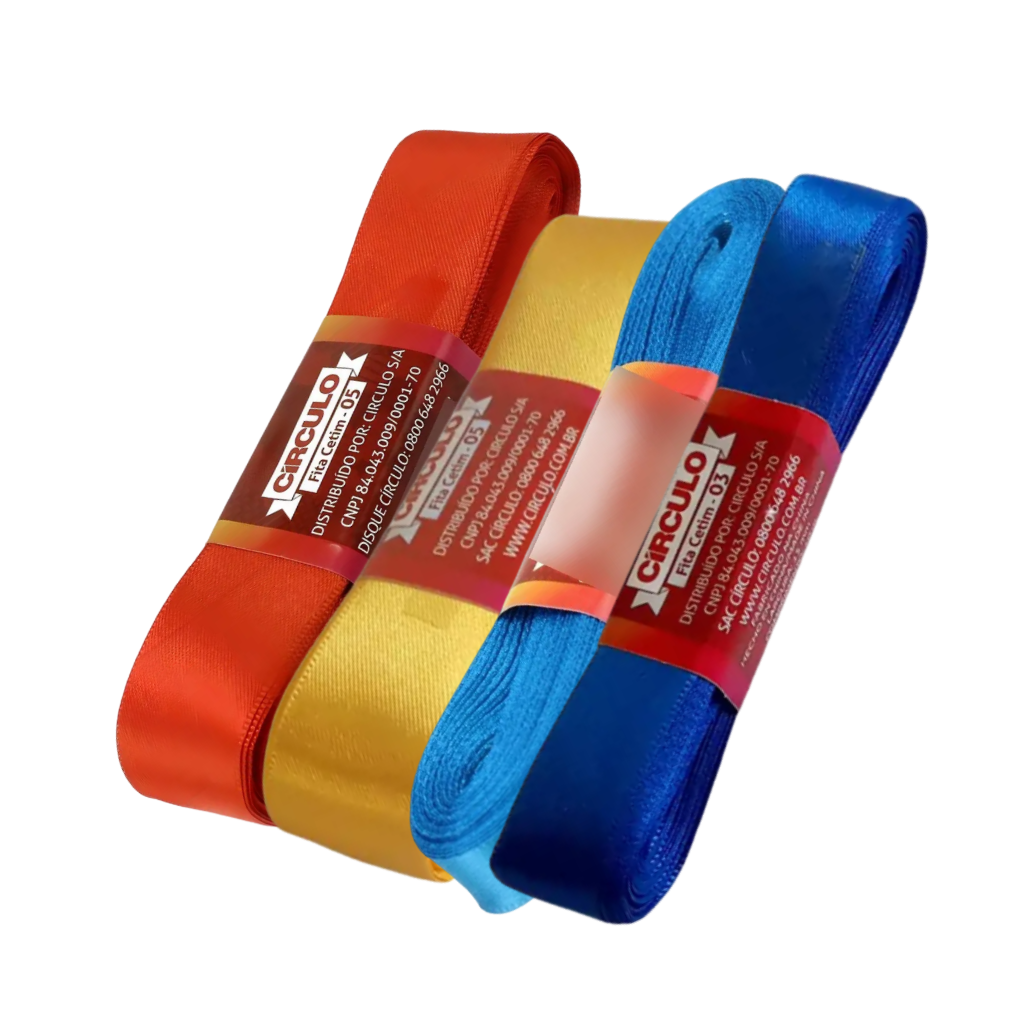 FITA CETIM CIRCULO N3 - KIT COM 4 UNIDADES FITA CETIM CIRCULO N3 - KIT COM 4 UNIDADES