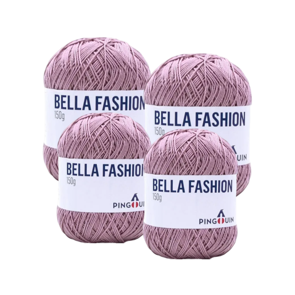 BELLA FASHION PINGOUIN 150G – KIT COM 4 NOVELOS BELLA FASHION PINGOUIN 150G - KIT COM 4 NOVELOS
