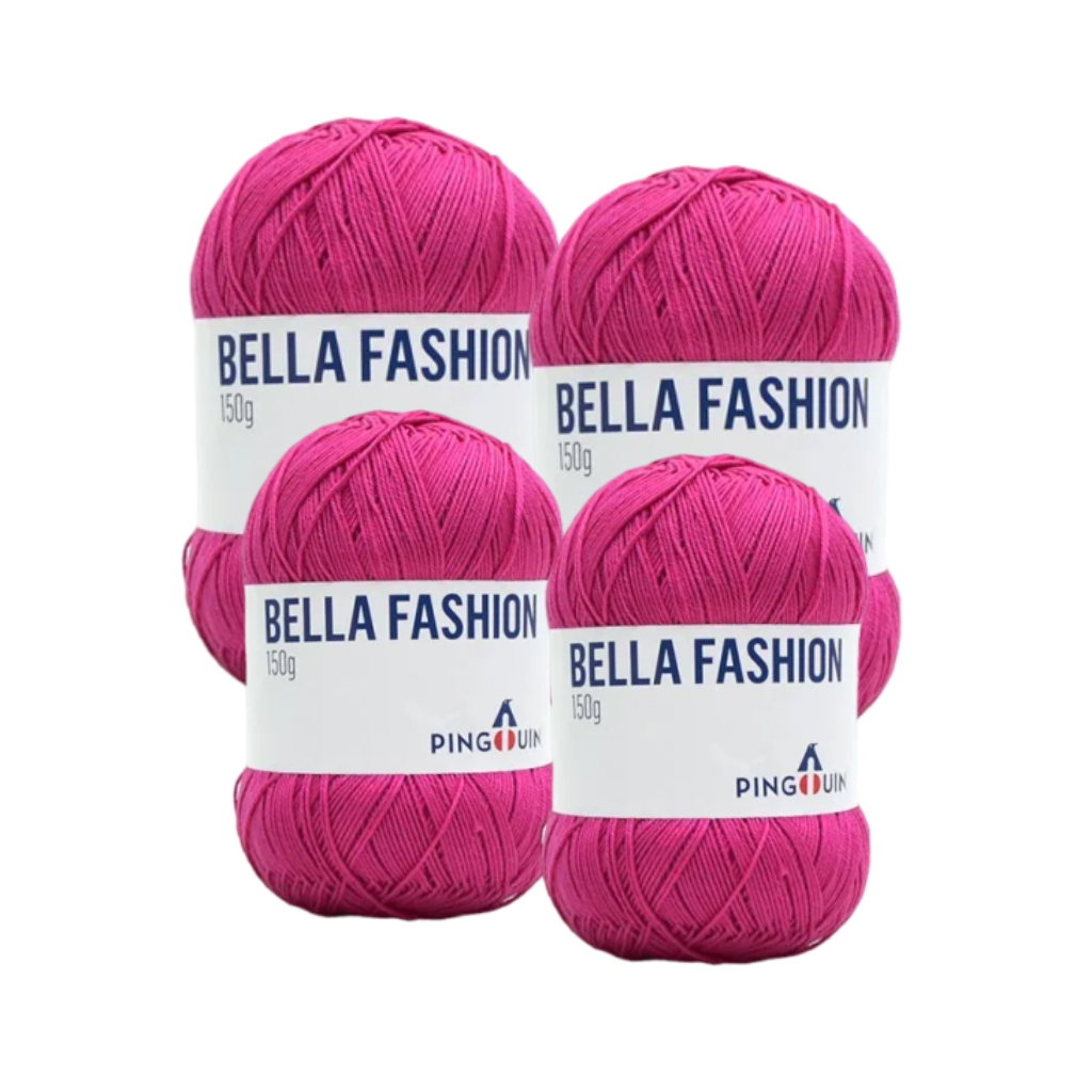 BELLA FASHION PINGOUIN 150G – KIT COM 4 NOVELOS BELLA FASHION PINGOUIN 150G - KIT COM 4 NOVELOS