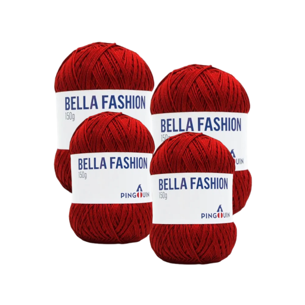 BELLA FASHION PINGOUIN 150G – KIT COM 4 NOVELOS BELLA FASHION PINGOUIN 150G - KIT COM 4 NOVELOS