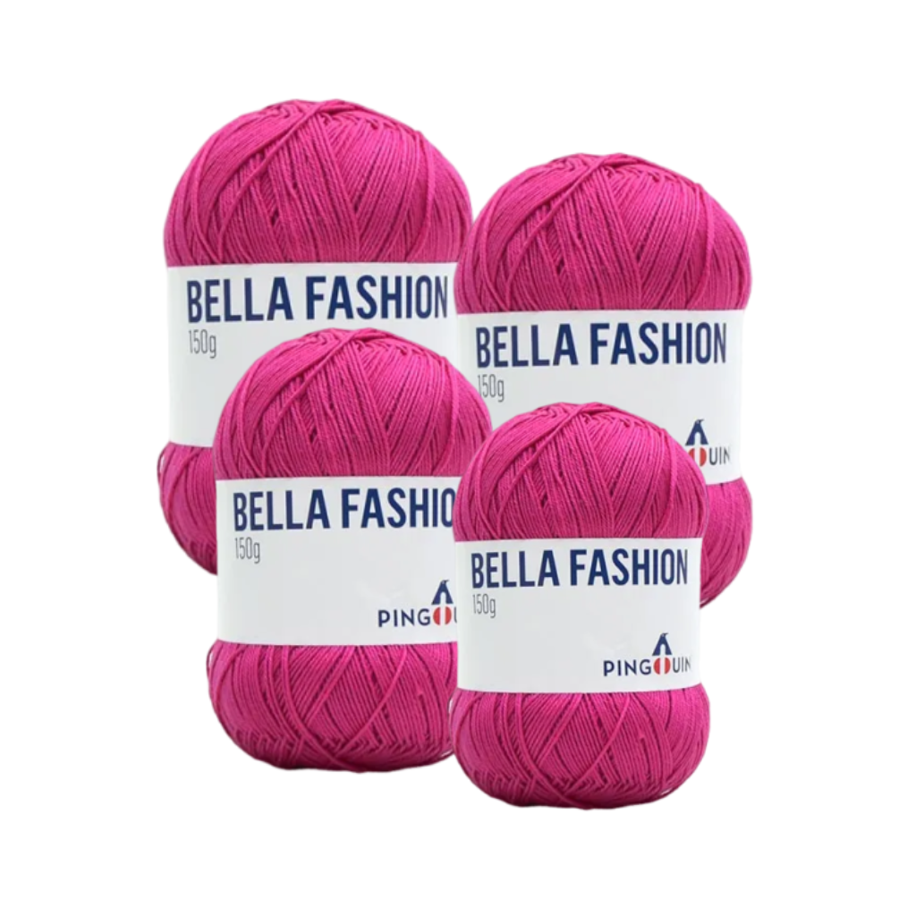 BELLA FASHION PINGOUIN 150G – KIT COM 4 NOVELOS BELLA FASHION PINGOUIN 150G - KIT COM 4 NOVELOS