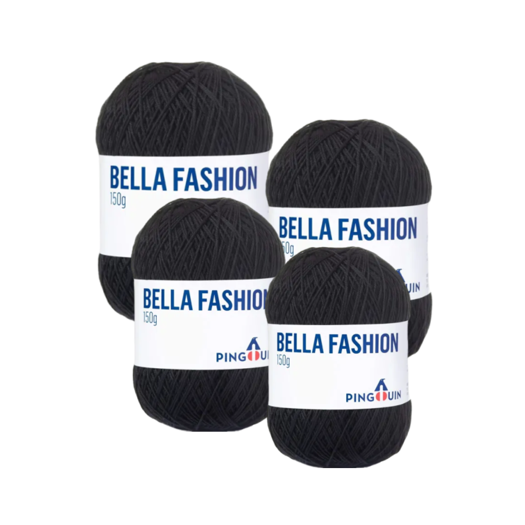BELLA FASHION PINGOUIN 150G – KIT COM 4 NOVELOS BELLA FASHION PINGOUIN 150G - KIT COM 4 NOVELOS