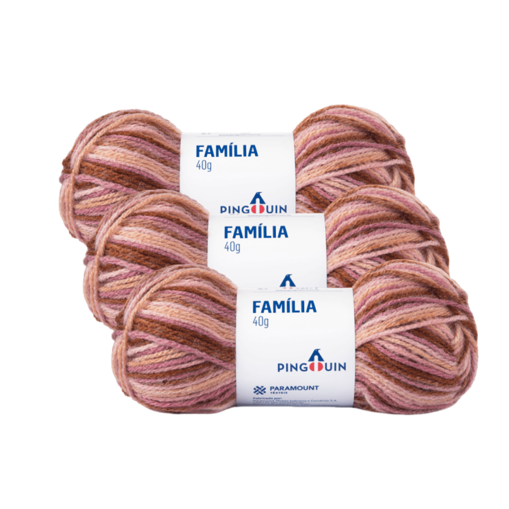 FIO FAMILIA 40G – KIT COM 10 NOVELOS FIO FAMILIA 40G - KIT COM 10 NOVELOS