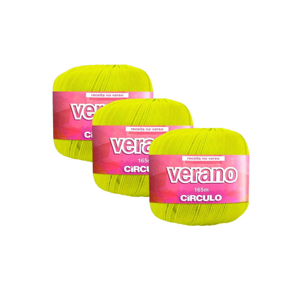 FIO VERANO 165M CIRCULO – KIT COM 3 NOVELOS FIO VERANO 165M CIRCULO - KIT COM 3 NOVELOS