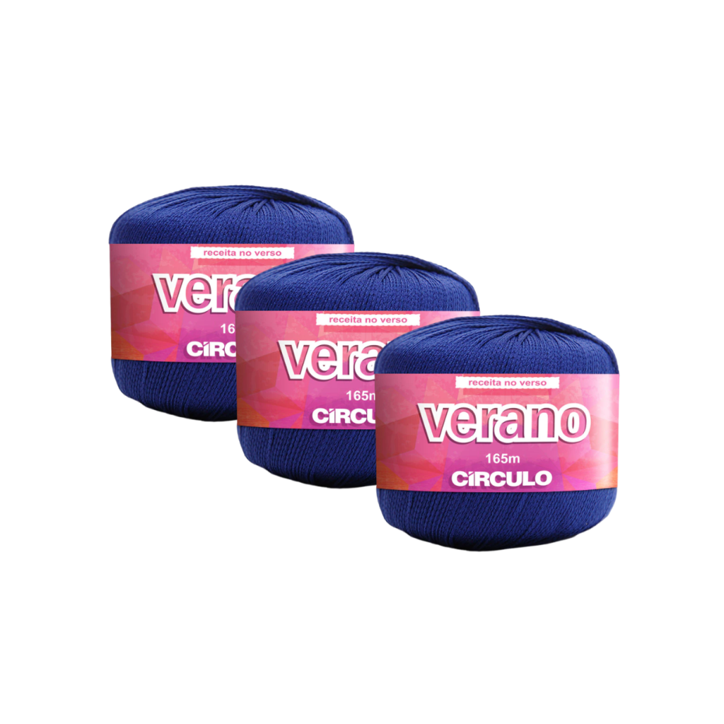FIO VERANO 165M CIRCULO – KIT COM 3 NOVELOS FIO VERANO 165M CIRCULO - KIT COM 3 NOVELOS
