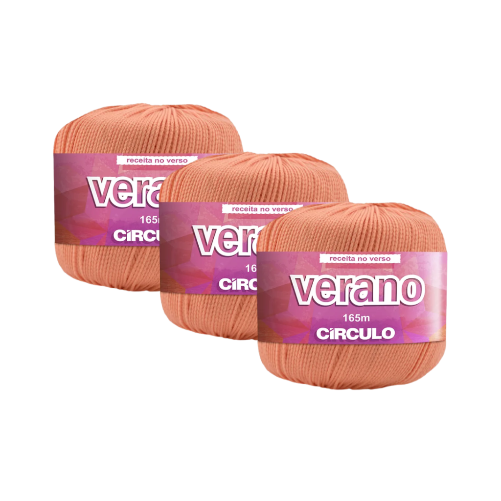 FIO VERANO 165M CIRCULO – KIT COM 3 NOVELOS FIO VERANO 165M CIRCULO - KIT COM 3 NOVELOS