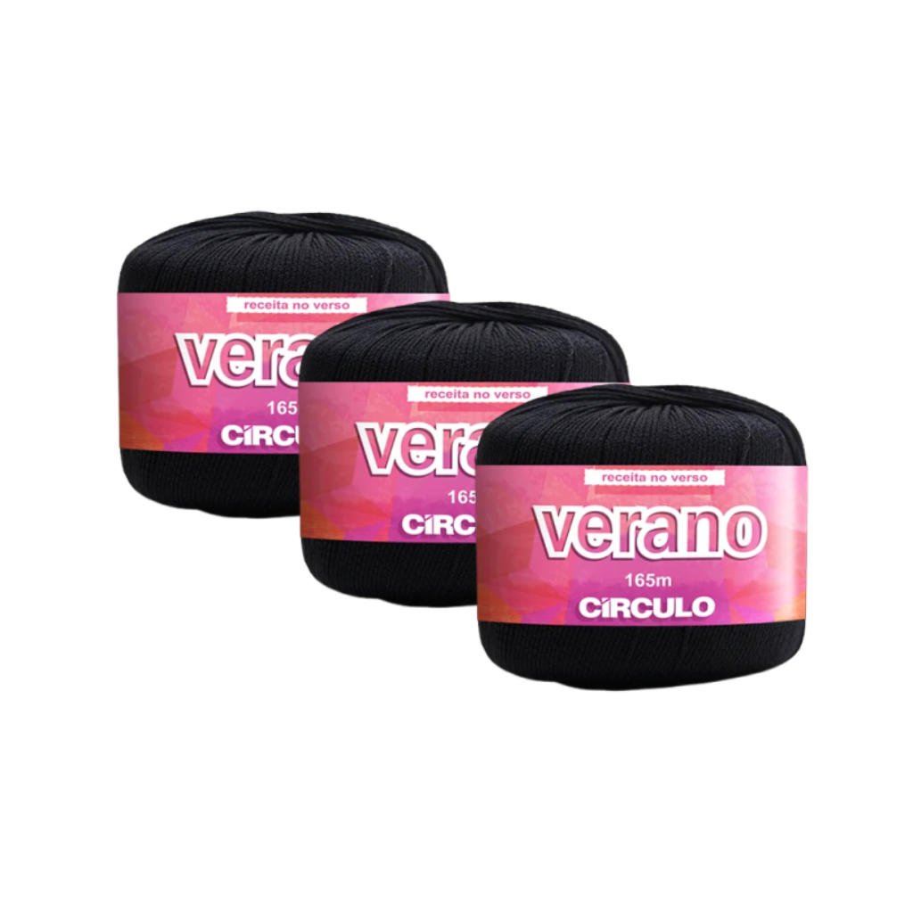 FIO VERANO 165M CIRCULO - KIT COM 3 NOVELOS FIO VERANO 165M CIRCULO - KIT COM 3 NOVELOS