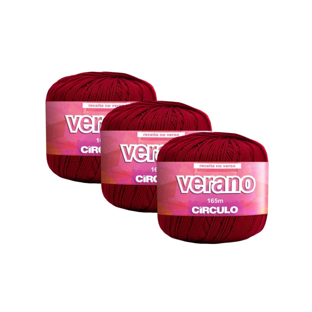 FIO VERANO 165M CIRCULO - KIT COM 3 NOVELOS FIO VERANO 165M CIRCULO - KIT COM 3 NOVELOS