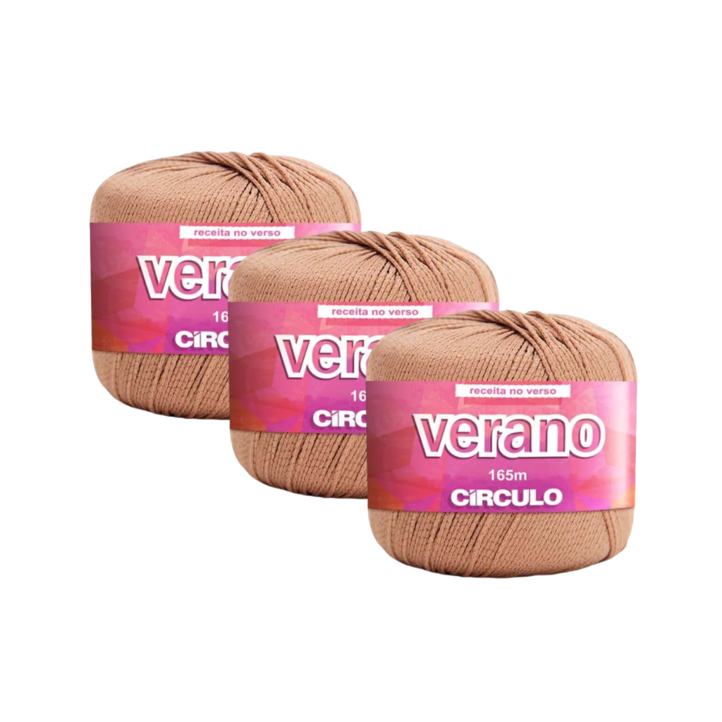 FIO VERANO 165M CIRCULO - KIT COM 3 NOVELOS FIO VERANO 165M CIRCULO - KIT COM 3 NOVELOS