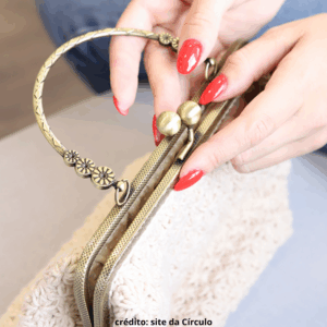 FECHO METAL ALÇA VINTAGE CIERRE 20CM CIRCULO