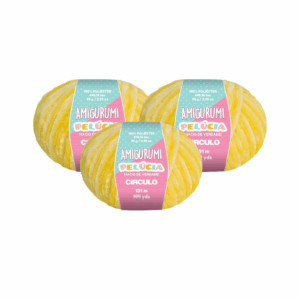 AMIGURUMI PELUCIA CIRCULO 131M - KIT COM 3 NOVELOS