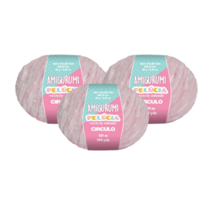 AMIGURUMI PELUCIA CIRCULO 131M - KIT COM 3 NOVELOS
