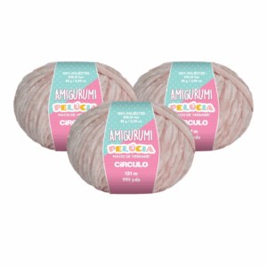 AMIGURUMI PELUCIA CIRCULO 131M - KIT COM 3 NOVELOS