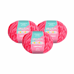 AMIGURUMI PELUCIA CIRCULO 131M - KIT COM 3 NOVELOS