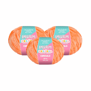 AMIGURUMI PELUCIA CIRCULO 131M - KIT COM 3 NOVELOS