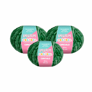 AMIGURUMI PELUCIA CIRCULO 131M - KIT COM 3 NOVELOS