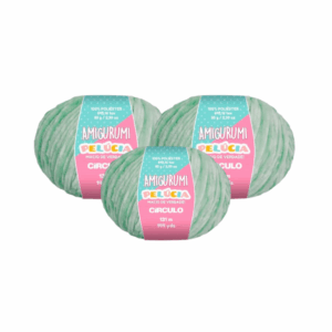 AMIGURUMI PELUCIA CIRCULO 131M - KIT COM 3 NOVELOS