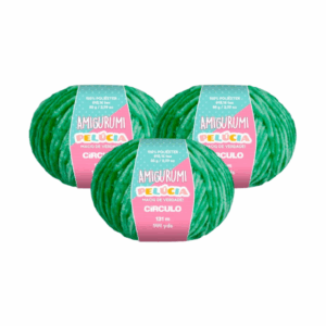 AMIGURUMI PELUCIA CIRCULO 131M - KIT COM 3 NOVELOS
