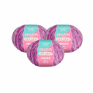 AMIGURUMI PELUCIA CIRCULO 131M - KIT COM 3 NOVELOS