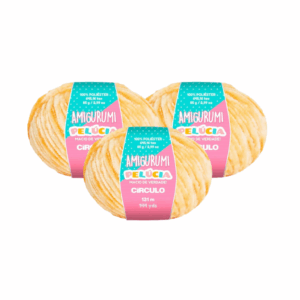 AMIGURUMI PELUCIA CIRCULO 131M - KIT COM 3 NOVELOS